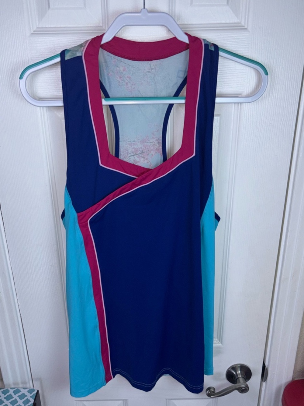 CROWNED ATHLETICS MULAN Tank Top in Navy, Teal & Pink XXL NWOT - Picture 13 of 14